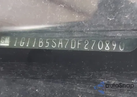 2013 Chevrolet Malibu 1Ls z USA, uszkodzony, nr VIN 1G11B5SA7DF270890